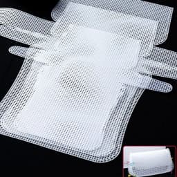DIY Plastic Weaving Plastic Mesh Cloth White Craft Bag Fixed Grid Sheet Handmade Knitting Crochet Bags Plate Bag Accessories