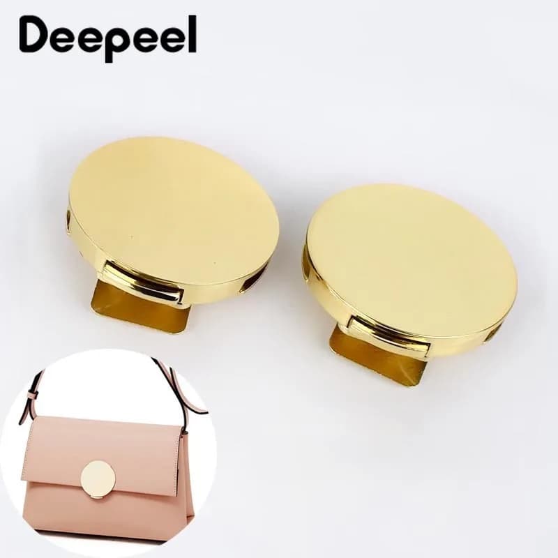 1/2pcs  Women Bag Metal Buckle Handbag Twist Turn Lock Snap Bags Clasp Closure Invisible Locks DIY Craft Hardware Accessories