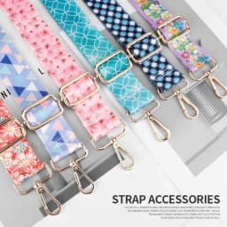Bag Parts Accessories Strap Bags Fabric Chain Wide Backpack Black Handle Crossbody Canvas Replacement Shoulder Bag Strap