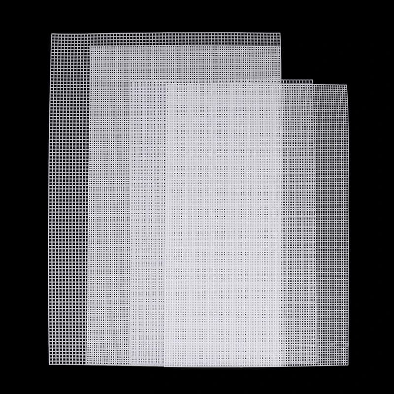 Handcraft Latch Hook Bags Made Plastic Grid Hook Crafts Accessory Plastic Mesh Cloth For Bag Rug Thread Hook Craft Supplies