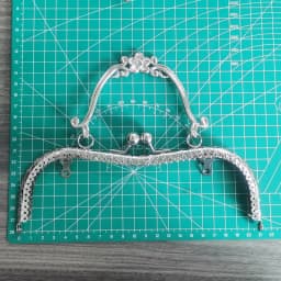 3pcs 20.5 CM Bronze Silver Golden Plum Blossom Flower Pattern Vintage Metal Purse Frame Kiss Clasp Handle Bag Accessories