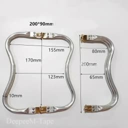 Deepeel 15-30cm Metal Internal Kiss Clasp Purse Frame Cloud Bag Rectangle Pipe Clamps Buckle DIY Handmade Bags Handles Accessory