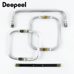 Deepeel 15-30cm Metal Internal Kiss Clasp Purse Frame Cloud Bag Rectangle Pipe Clamps Buckle DIY Handmade Bags Handles Accessory
