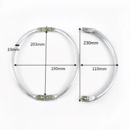 Deepeel 15-30cm Metal Internal Kiss Clasp Purse Frame Cloud Bag Rectangle Pipe Clamps Buckle DIY Handmade Bags Handles Accessory