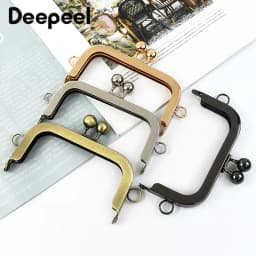 2/5Pcs 10.5cm Smooth Metal Bags Handle Purse Frame Wallet Kiss Clasp Women's Handbag Decor Handles DIY Handmade Bag Accessories