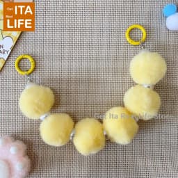 Italife Ita Bag Ornament Decoration Pink Blue Cartoon Color Hairball Chains Women Girl Itabag Accessories Backpacks Fillers H327