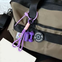 3DMini Dumbbell Fitness Kettle Keychain for Women Fashion Bag Pendant Fitness Enthusiast Bag Car Key Charm Decoration Gift