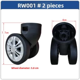 Universal Wheel Luggage Cart Travel Bag Wheel Tool Box Caster Wheel Removal Rim Spring Seasonal Other Accessories