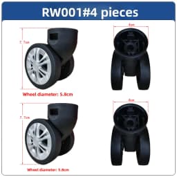 Universal Wheel Luggage Cart Travel Bag Wheel Tool Box Caster Wheel Removal Rim Spring Seasonal Other Accessories