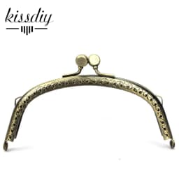 10 Pcs 12.5cm Antique Bronze Metal Purse Frame Kiss Clasp Handle For Bag Sewing Craft Tailor Sewer Hardware Bag