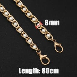 40/60/80/100/120cm Purse Handbags Bead Chain Strap Replacement Women Shoulder Crossbody Chain Bag Straps Hardware Bag Accessory