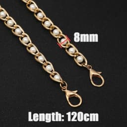 40/60/80/100/120cm Purse Handbags Bead Chain Strap Replacement Women Shoulder Crossbody Chain Bag Straps Hardware Bag Accessory