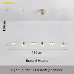 Modern Led Living Room Chandeliers Dining Table Ceiling Chandelier Kitchen Hanging Light Fixture Dimmable Indoor Lighting Lamp