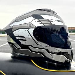 LVS-Flip Up Motorcycle Helmet Dual Visor Modular Full Face Helmet ECE Approved Street Racing Touring Crash Helmet