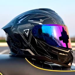 LVS-Flip Up Motorcycle Helmet Dual Visor Modular Full Face Helmet ECE Approved Street Racing Touring Crash Helmet