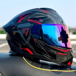 LVS-Flip Up Motorcycle Helmet Dual Visor Modular Full Face Helmet ECE Approved Street Racing Touring Crash Helmet