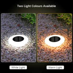 1/4 PCS Solar Ground Lights, Cool White/Warm , IP65 Waterproof Outdoor LED Buried Lights for Garden Pathway Lawn