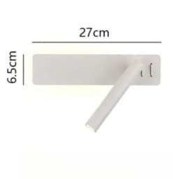 LED Wall Reading Lamp for Bedroom Hotel Minimalist Night Book Lamp Rotation Bedside Wall Sconce Home Lighting Fixture