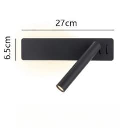 LED Wall Reading Lamp for Bedroom Hotel Minimalist Night Book Lamp Rotation Bedside Wall Sconce Home Lighting Fixture