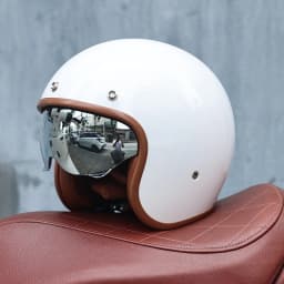 ORZ - Retro Motorcycle Helmet, Men's and Women's Motorcycle Safety Helmet, Cruising Electric Car, Four Seasons 3/4 Half Helmet