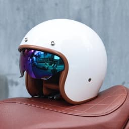 ORZ - Retro Motorcycle Helmet, Men's and Women's Motorcycle Safety Helmet, Cruising Electric Car, Four Seasons 3/4 Half Helmet