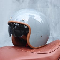 ORZ - Retro Motorcycle Helmet, Men's and Women's Motorcycle Safety Helmet, Cruising Electric Car, Four Seasons 3/4 Half Helmet