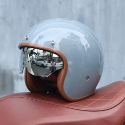 ORZ - Retro Motorcycle Helmet, Men's and Women's Motorcycle Safety Helmet, Cruising Electric Car, Four Seasons 3/4 Half Helmet