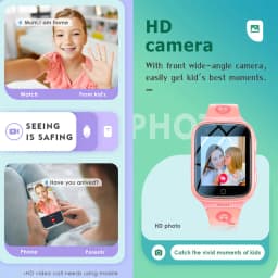 Smart Watch 4G Sim Card Kids GPS WiFi Video Call Tracker Location SOS Call Back Monitor Phone Watch Smartwatch Children Gifts