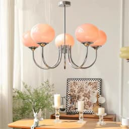 Living Room Pendant Light Medieval Creative and Warm Master Bedroom Lamp French Cream Magic Bean Lamp