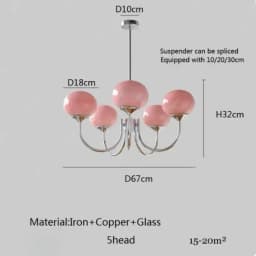 Living Room Pendant Light Medieval Creative and Warm Master Bedroom Lamp French Cream Magic Bean Lamp