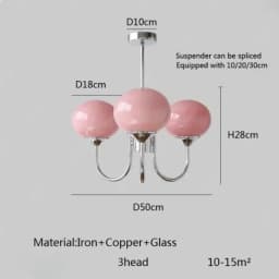 Living Room Pendant Light Medieval Creative and Warm Master Bedroom Lamp French Cream Magic Bean Lamp