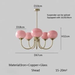 Living Room Pendant Light Medieval Creative and Warm Master Bedroom Lamp French Cream Magic Bean Lamp