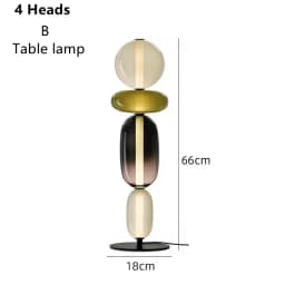 Nordic Colorful Glass Design Floor Lamp Glass Lampshade Table Light Standing Floor Light Bedroom Living Room Study Lighting