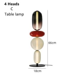 Nordic Colorful Glass Design Floor Lamp Glass Lampshade Table Light Standing Floor Light Bedroom Living Room Study Lighting