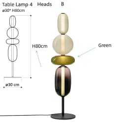 Nordic Colorful Glass Design Floor Lamp Glass Lampshade Table Light Standing Floor Light Bedroom Living Room Study Lighting