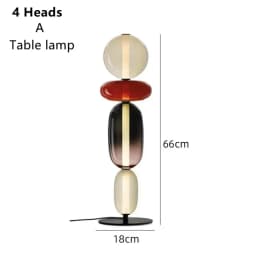 Nordic Colorful Glass Design Floor Lamp Glass Lampshade Table Light Standing Floor Light Bedroom Living Room Study Lighting
