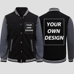 S-5XL Man Baseball Jackets Personalized Custom Logo Graphics Street Loose Jackets Fashion Casual Sportswear Office Team Workwear