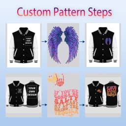 S-5XL Man Baseball Jackets Personalized Custom Logo Graphics Street Loose Jackets Fashion Casual Sportswear Office Team Workwear