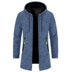 Men's Hoodies SpringAutumn CasualSolid Hooded Zip-Up Sweatshirts LongSleeve Knit Hoodie Men Sweatshirt Streetwear Hoody Cardigan