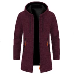 Men's Hoodies SpringAutumn CasualSolid Hooded Zip-Up Sweatshirts LongSleeve Knit Hoodie Men Sweatshirt Streetwear Hoody Cardigan