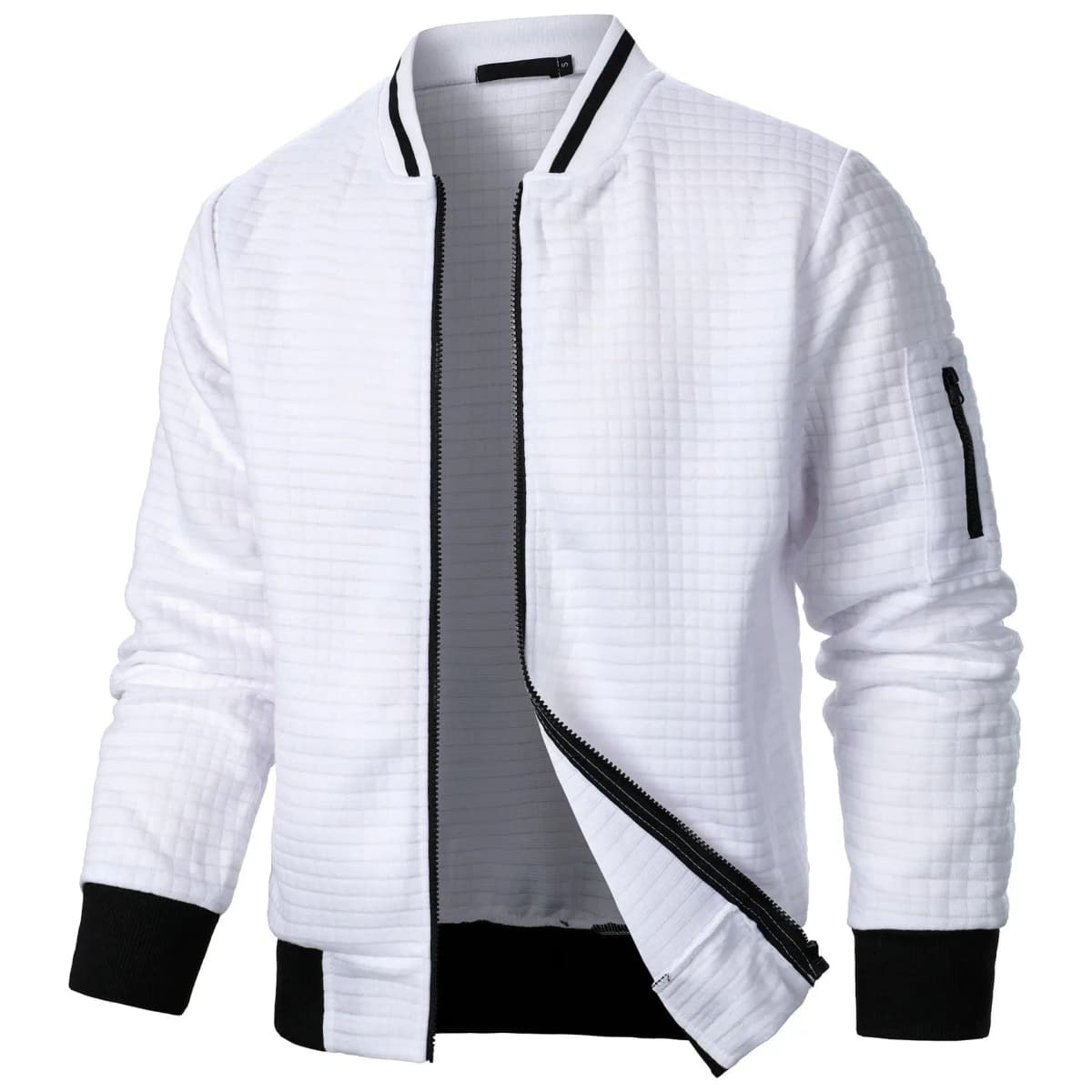 2024-Hot-Selling-Men's-Four-Seasons-Waffle-Full-Zipper-Top-Men's-Slim-Fit-Versatile-Sweatshirt-Men's-Casual-Cardigan-Sweatshirt