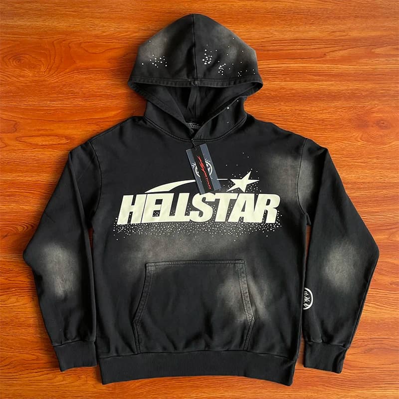HS Wash Water Heavy Diamond Set Casual Hoodie
