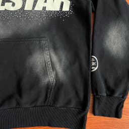 HS Wash Water Heavy Diamond Set Casual Hoodie