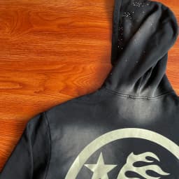 HS Wash Water Heavy Diamond Set Casual Hoodie