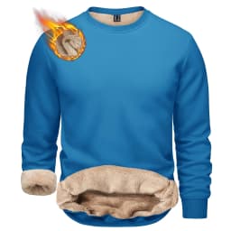 TACVASEN Winter Thicken Fleece Crewneck Sweatshirt Mens Warm Sherpa Lined Heavy Winter Pullover Basic Tops Shirts No Hood Hoodie