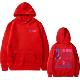 Best Famous TV Girl Who Really Cares Album Print Hoodie Unisex French Exit Hoodies Men Women Gothic Casual Oversized Sweatshirt