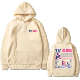 Best Famous TV Girl Who Really Cares Album Print Hoodie Unisex French Exit Hoodies Men Women Gothic Casual Oversized Sweatshirt