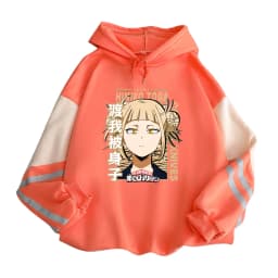 My Hero Academia Kawaii Himiko Toga Women Hoodies Printed Aesthetics Head Poster Manga Harajuku Anime Printed Hooded Sweatshirts