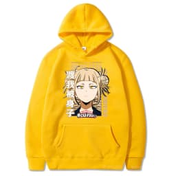 My Hero Academia Kawaii Himiko Toga Women Hoodies Printed Aesthetics Head Poster Manga Harajuku Anime Printed Hooded Sweatshirts