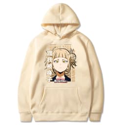 My Hero Academia Kawaii Himiko Toga Women Hoodies Printed Aesthetics Head Poster Manga Harajuku Anime Printed Hooded Sweatshirts